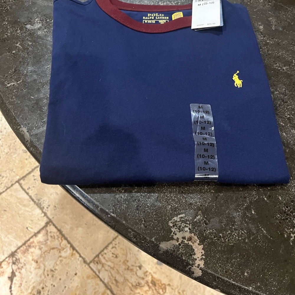 Polo by Ralph Lauren Men's Blue Long Sleeve Tee